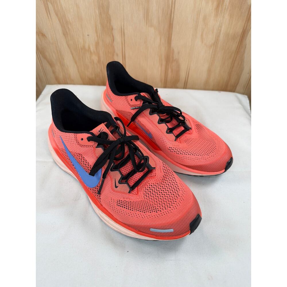 Nike Zoom Pegasus 41 Wild Mango Blue Running Shoes Youth Size 7Y Coral
